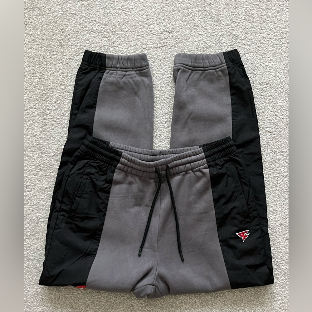 New In Bag Faze Clan Gray and Black Joggers Size Small